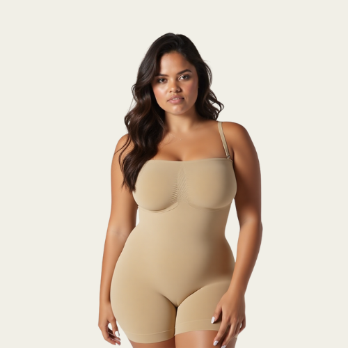 Lumè London Shapewear Strapless Shortie Bodysuit