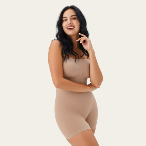 Lumè London Shapewear Strapless Shortie Bodysuit